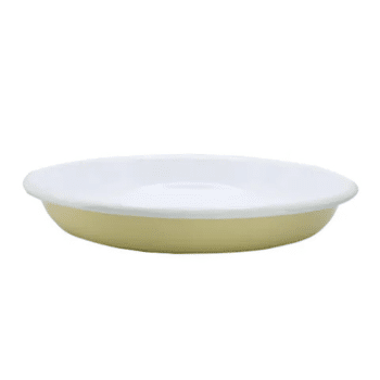 Dishy Enamelware Shallow Pasta Plate 24cm Butter