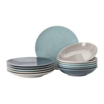 Thomas Loft Colour Mixed 12 Piece Dinnerware Set