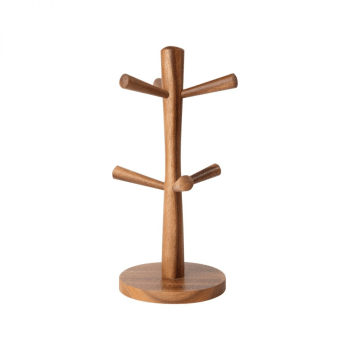 T&G Tuscany Acacia 6 Peg Mug Tree