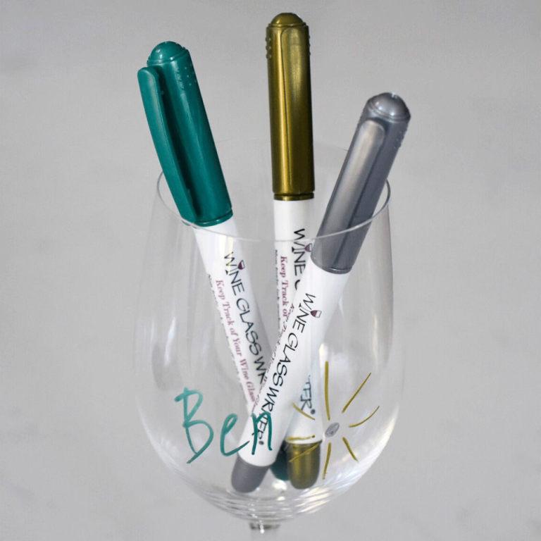 Wine Glass Metallic Writers (1)