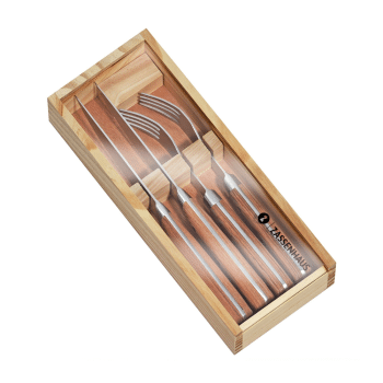 Zassenhaus Wood Handle Steak Cutlery Set of 2