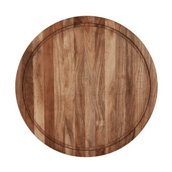 Chef Inox Serve Acacia Round Butchers Block 530mm