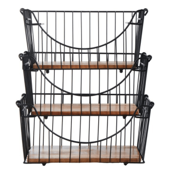 Davis & Waddell Stacking Storage Baskets Set of 3
