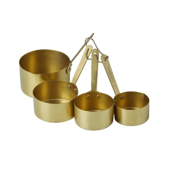 Davis & Waddell Brass Measuring Cups 4 Piece