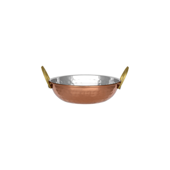 Chef Inox Kadai Bowl Copper Plate (2 Sizes)