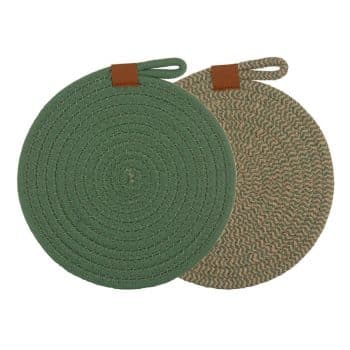 Ladelle Trivets Nash Green Set of 2
