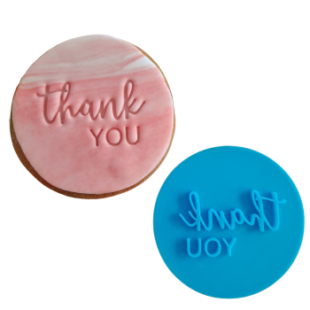 Little Monkey Fondant Stamp Thank You