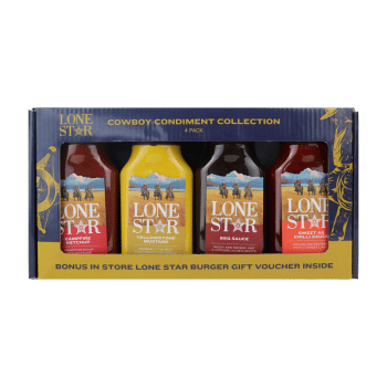 Lone Star Cowboy Condiment 4 Pack