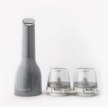 FinaMill Battery Starter Pack Pepper Mill & Spice Grinder Stone Gloss