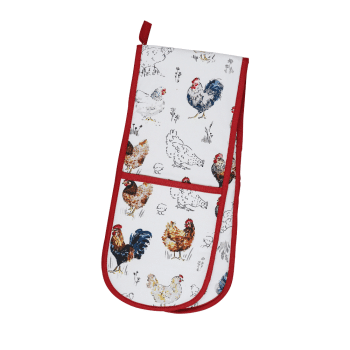 Ulster Weavers Farm Birds Double Oven Glove