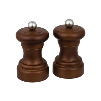 Wilkie Brothers Salt & Pepper Mill Set Rubberwood 10cm