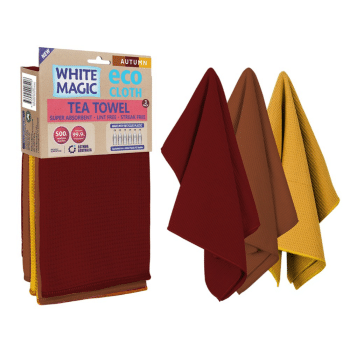 White Magic Tea Towel Autumn 3 Pack