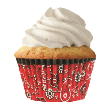 CupcakeCreations Red Bandana Baking Cases Pack of 32