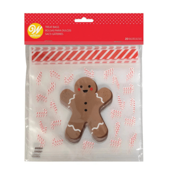 Wilton Resealable Treat Bag Gingerbread Boy 20 Pack