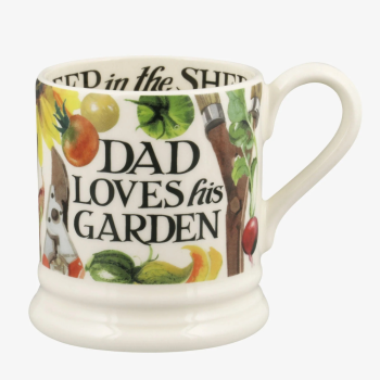 Emma Bridgewater Dad Loves His Garden 1/2 Pint Mug