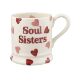 Emma Bridgewater Pink Hearts Soul Sisters 1/2 Pint Mug