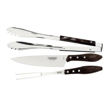 Tramontina Churrasco Polywood 3 Piece BBQ Set