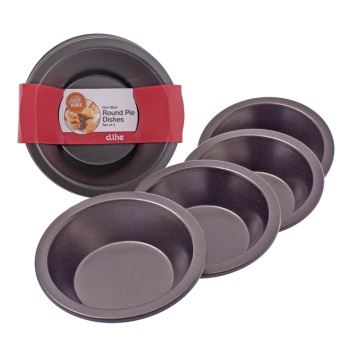 Daily Bake Non-Stick Pie Dish Round 12cm Set of 4