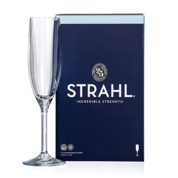 Strahl Polycarbonate Champagne Flutes 166ml Pack of 4