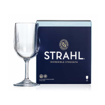 Strahl Polycarbonate Small Classic Wine Glasses 245ml Pack of 4
