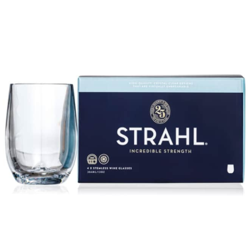 Strahl Polycarbonate Stemless Osteria Bordeaux Glasses 384ml Pack of 4