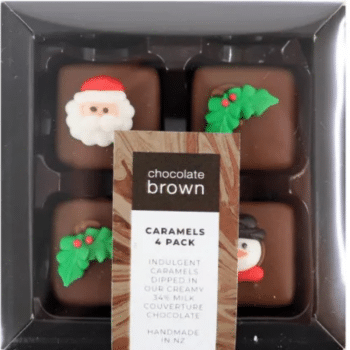Chocolate Brown Christmas Fun Caramel 4 Pack
