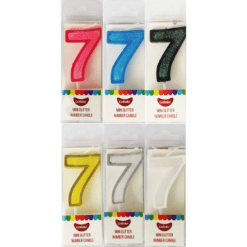 GoBake Modern Mini Number Candle 7