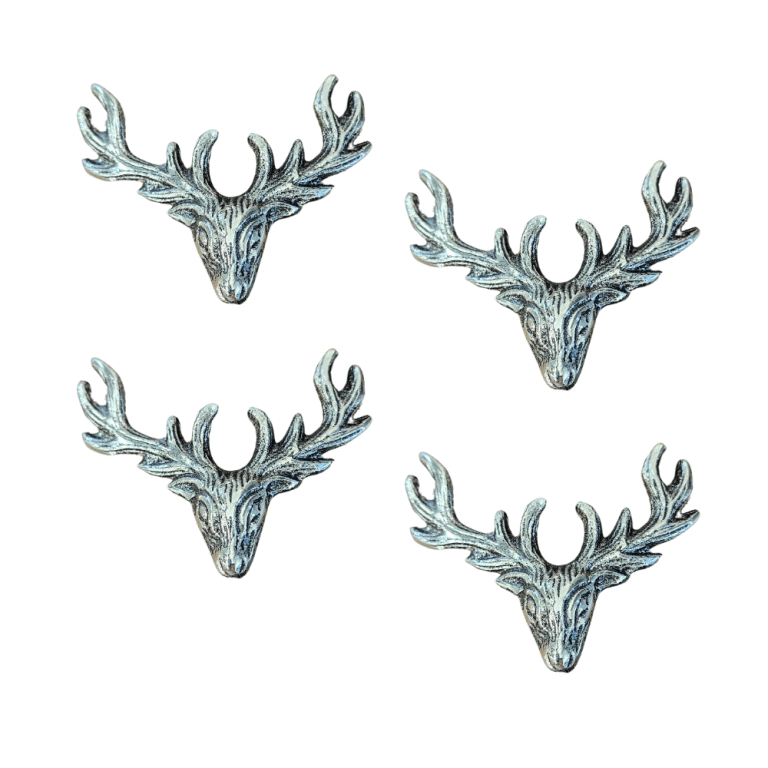 Highland Stag Candle Pins Set of 4