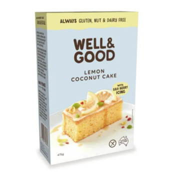 Well & Good Gluten Free Lemon Coconut Cake Mix 475g