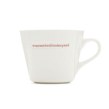 Keith Brymer Jones Bucket Mug Overworked/Underpaid