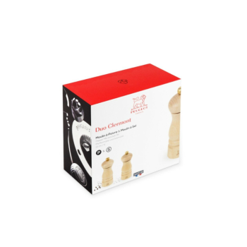 Peugeot Clermont Salt & Pepper Gift Set Natural Wood 14cm