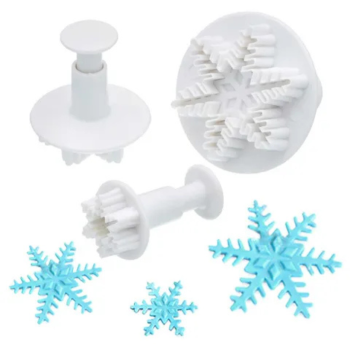 Snowflake Plunger Cutters Set of 3