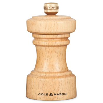 Cole & Mason Hoxton Pepper Mill Natural Beech Wood 10cm