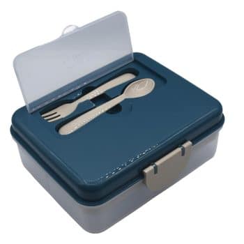 Melii 2 Tier Bento Box Luxe Blue
