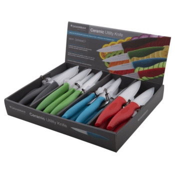 Savannah Ceramic Utility Knife Assorted Colours 9cm