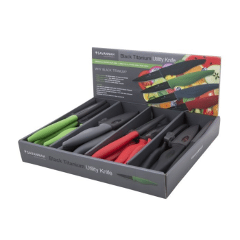 Savannah Ceramic Utility Knife Assorted Colours 11cm