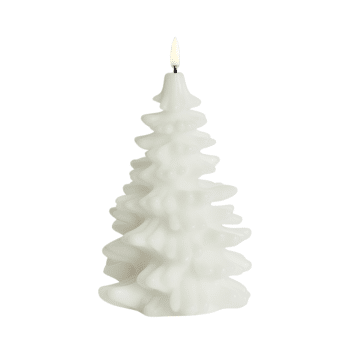 Uyuni LED Christmas Tree Candle 10x15cm Nordic White