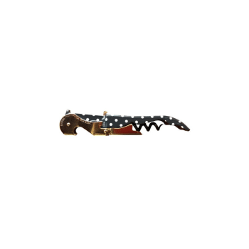 Vinus Pulltap Corkscrew Black/White Polka Dots