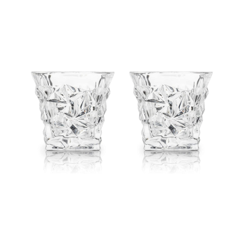 Viski Prism Crystal Whiskey Tumbler Set of 2