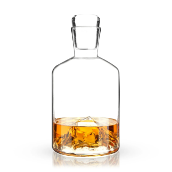 Viski Mountain Crystal Liquor Decanter 709ml