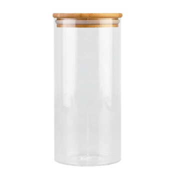 Kate's Kitchen Glass Canister with Bamboo Lid 1.25L