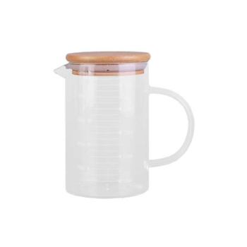 Kate's Kitchen Borosilicate Glass Jug with Bamboo Lid 500ml