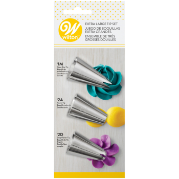 Wilton 3 Piece Extra Large Tip Set