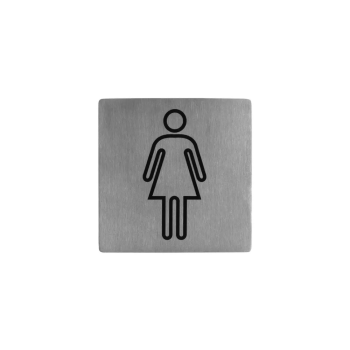 Female Symbol Stainless Steel Wall Sign