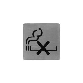 No Smoking Stainless Steel Wall Sign