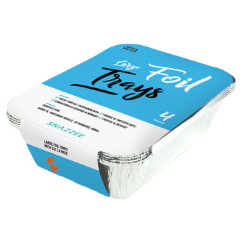 Snazzee Foil Tray Large with Lid Set of 4
