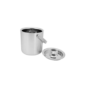 Insulated Stainless Steel Ice Bucket Satin Finish 1L
