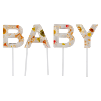 Ginger Ray Resin Cake Topper Floral Baby