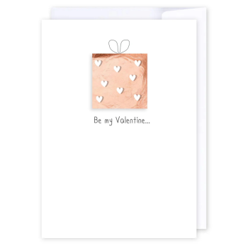 i candy Card Love - Be my Valentine rose gold gift