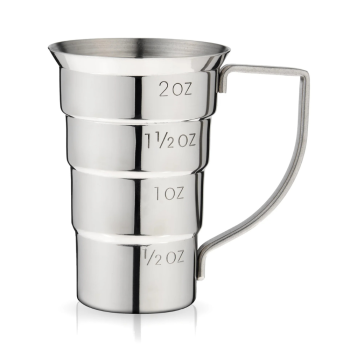 Viski Stainless Steel Stepped Jigger 60ml